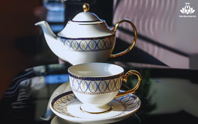 Bộ ấm trà Sứ Porcelain Teapot